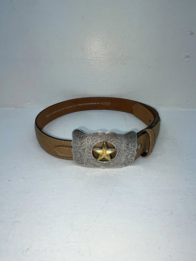 New Cream Genuine Leather 28” Belt #N1344998 Z-45