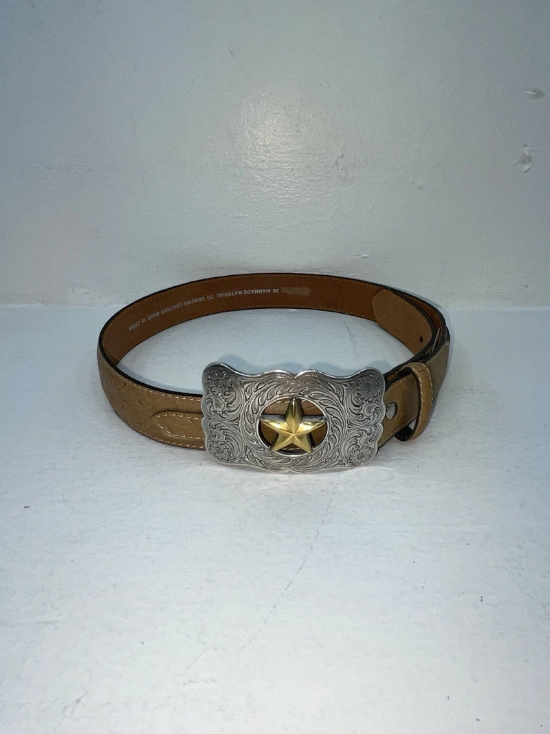 New Cream Genuine Leather 28” Belt #N1344998 Z-45