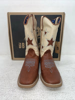 New Children’s Brown DBL Barrel Cowboy Boots. 4471402 3.5 3 1/2. 22-49