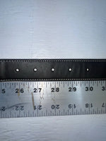 New Brown Genuine Leather 3D Weaved And Silver Pendent 28” Belt #1432 JJ-156