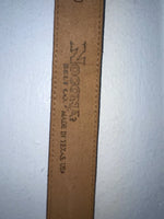 New Brown Genuine Leather Nocona 30” Belt #151120230 Z-56