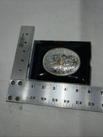 New Women’s Nocona Gold Silver “L” Belt Buckle. 37572-L  A-113