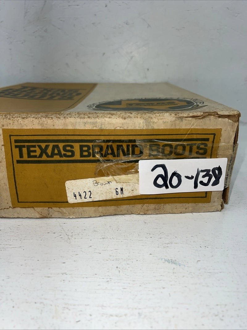 New Women’s Brown Texas Brand Cowboy Boots. 4422 6 M. 20-137