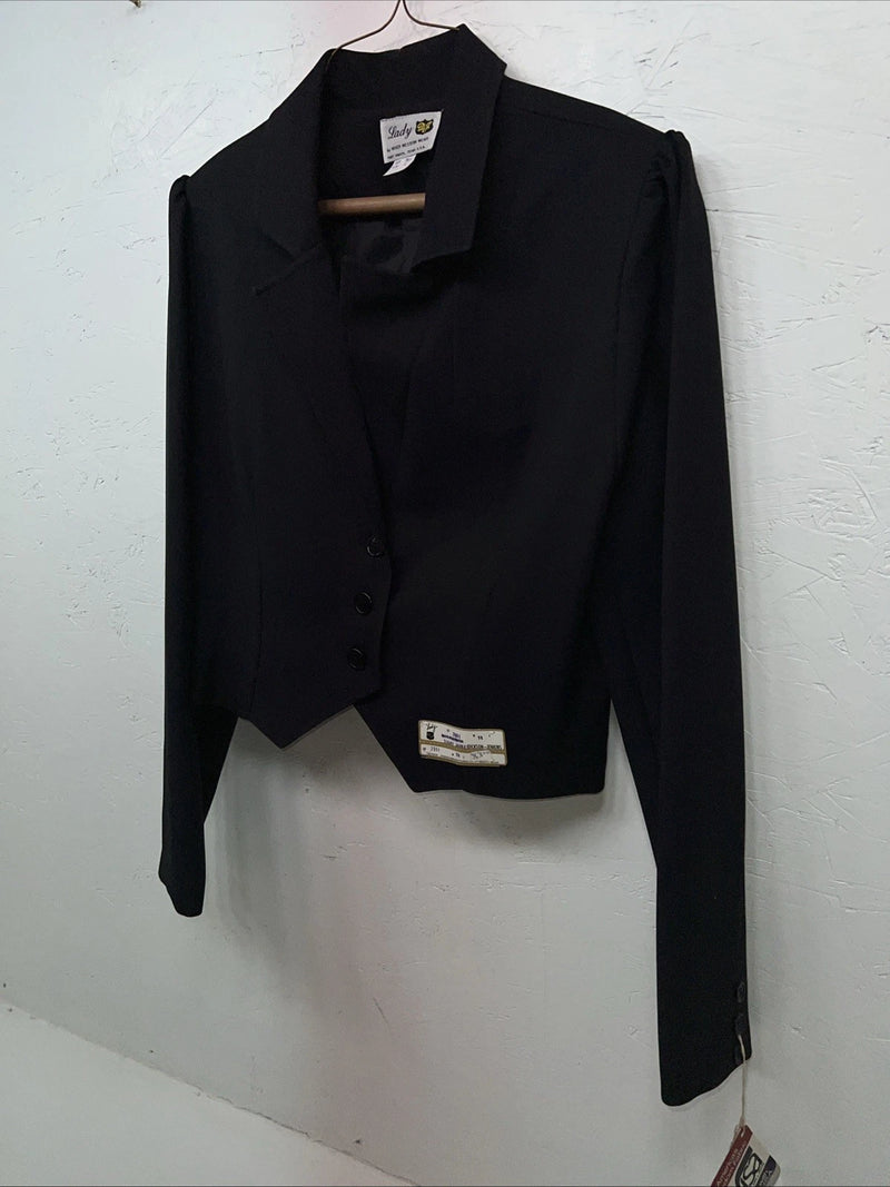 New Women’s Black Dickson Jenkins Short Jacket 14 #7911 WW-80