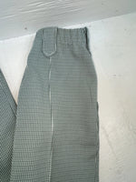 New Vintage Green Checkered Dickson Jenkins Polyester Pants #535 ZZ-63