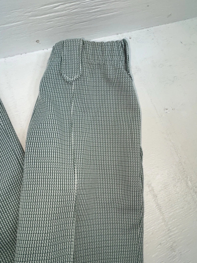 New Vintage Green Checkered Dickson Jenkins Polyester Pants #535 ZZ-63