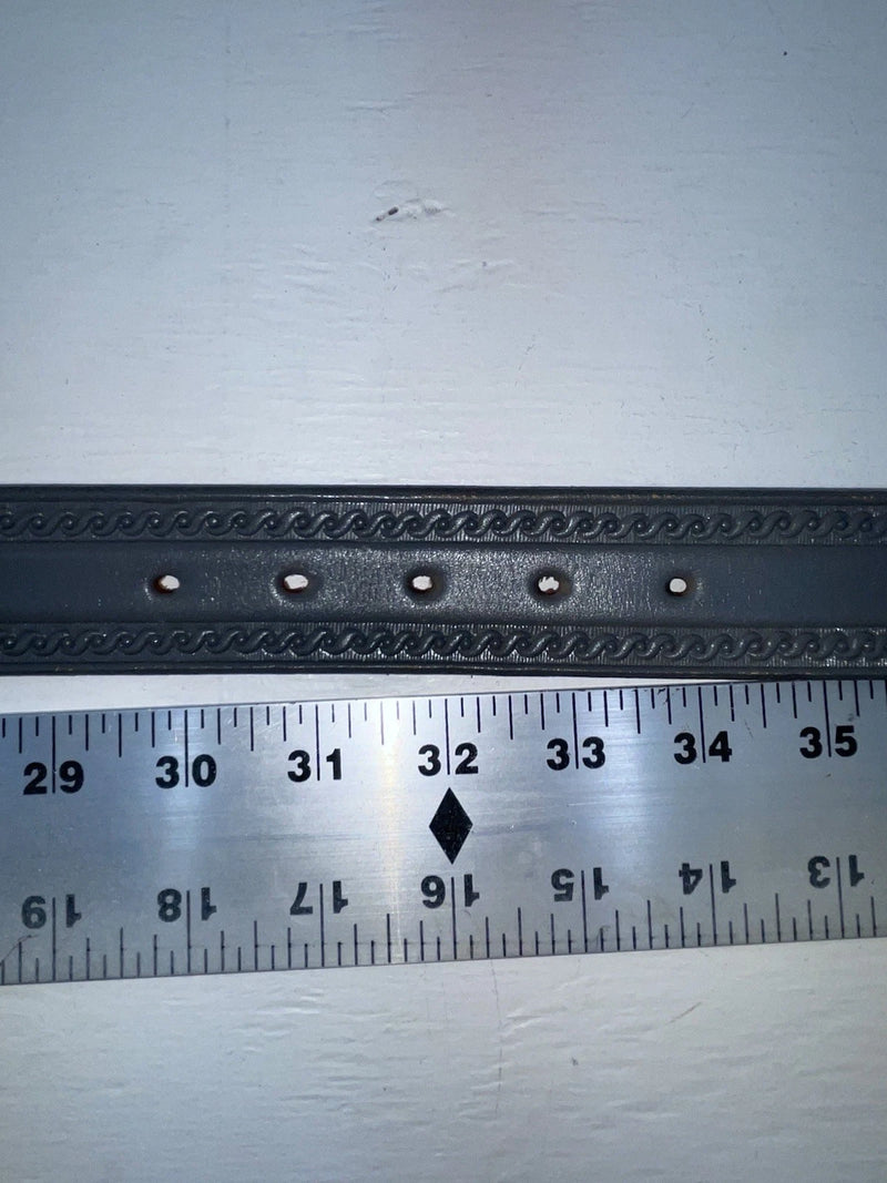 New Gray Genuine Leather Wright Tooled 32” Belt #10119 JJ-53