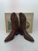 New Men’s Brown Texas Brand Cowboy Boots. 7953 9.5 9 1/2 D. 5-55