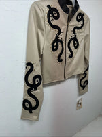 New Women’s Tan 1849 Authentic Ranchwear Short Show Jacket XXS UU-71