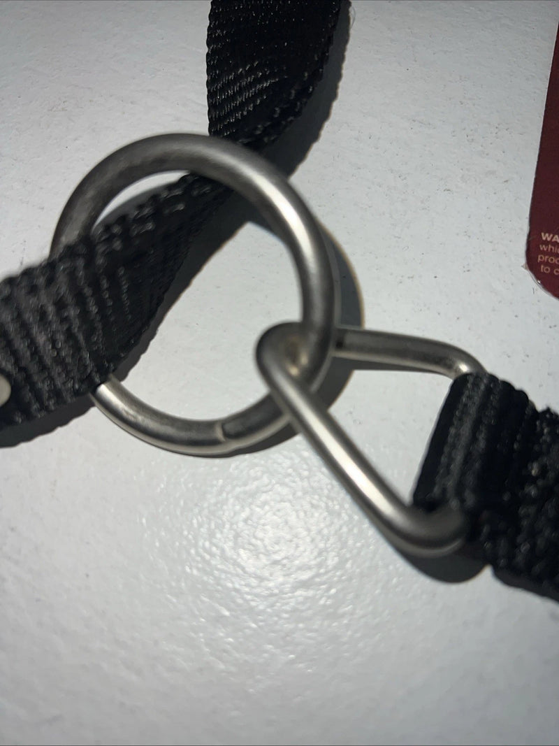 New Tough 1 Black Nylon Halter With Red Hearts Full #50-2031 3C-11