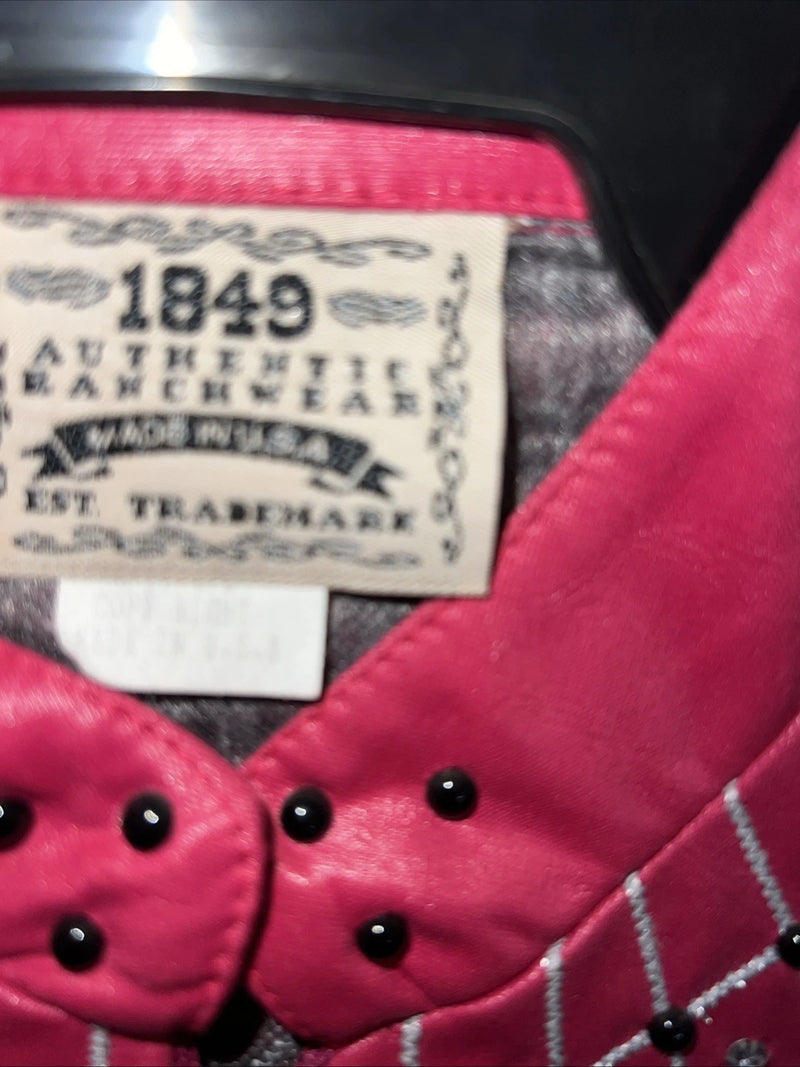 New Women’s 1849 Authentic Ranchwear Pink Western Show Short Jacket XS H-603