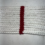 New Tough 1 White Red Mohair 33” Cinch #59-1233 U-22