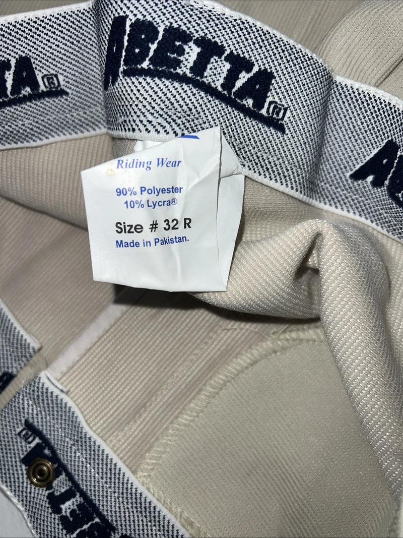 New Women’s Tan ABETTA knee Patch English Breeches. 32 R 912GYR32 C-30