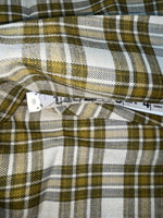 New Vintage Brown Plaid Ranch Polyester Pants SS-92