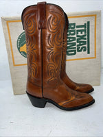 New Women’s Brown Texas Brand Cowboy Boots. L 144 6.5 6 1/2 M. 19-124