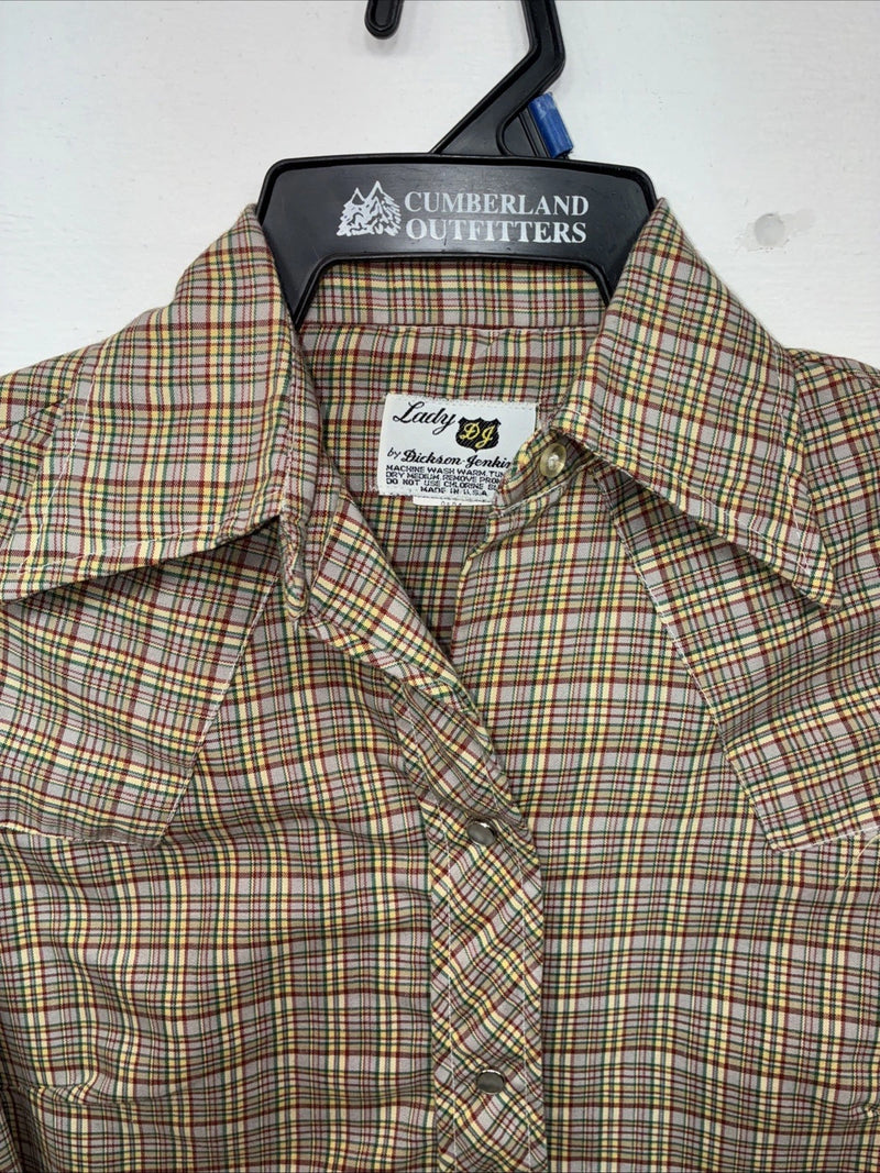 New Kids Dickson Jenkins Multicolor Plaid Long Sleeve Pearl Snap Large DD-105