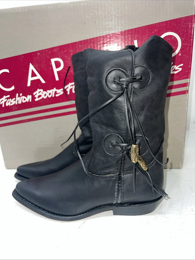 New Women’s Black Capezio Cowboy Boots. L 870  6.5 6 1/2 M. 19-92