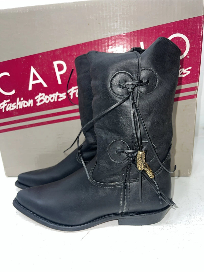 New Women’s Black Capezio Cowboy Boots. L 870  6.5 6 1/2 M. 19-92