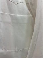 New Men’s Cowboy Threads White Black Long Sleeve Button Up Large V-98
