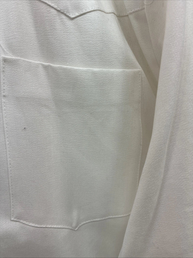 New Men’s Cowboy Threads White Black Long Sleeve Button Up Large V-98