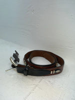 New Brown Genuine Leather Nocona Gold Pendent 44” Belt #2413644 NN-143