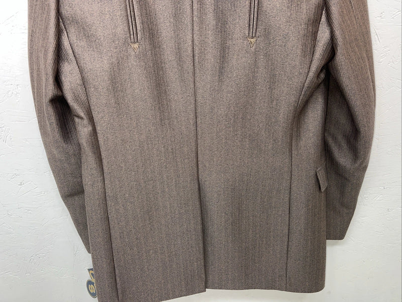 New Circle S Brown Suit Jacket 42L #25832 T-604