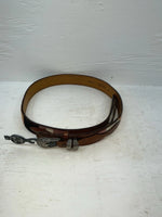New Brown Genuine Leather Tex Tan Colored Stripe 36” Belt #024731 Z-113