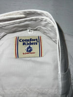 New Women’s White Comfort Riders Long Sleeve English Shirt. 40 D-35