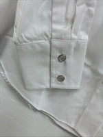 New Boys ELY Cattleman White Long Sleeve Pearl Snap Size 14 AA-41