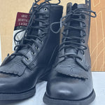 Black Lace Up Women’s Work Boots Size 7b 17-3