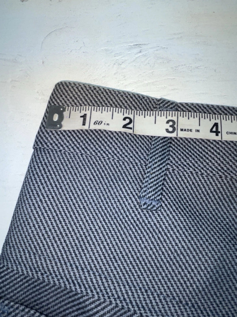 New Vintage Black Speckled Polyester Pants #2624 3A-60