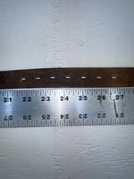 New Brown Genuine Leather Chambers Tooled 24” Belt #WY402 NN-10