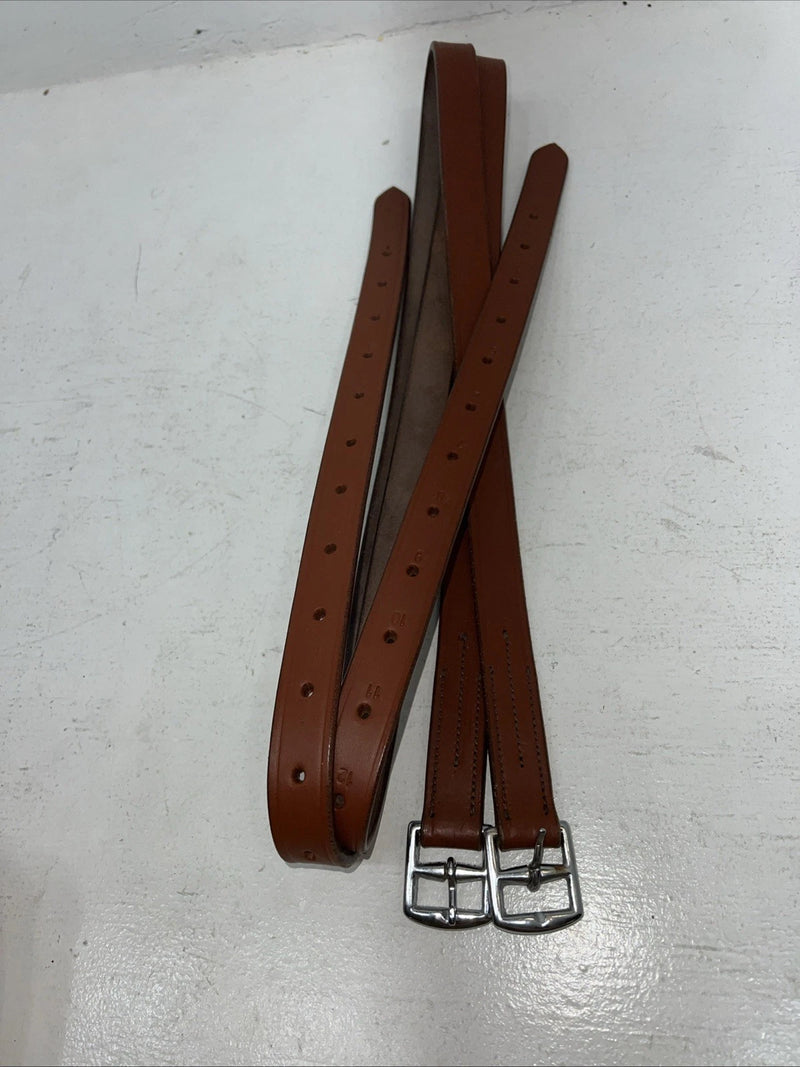New Tough 1 Leather 1” X 54” Schooling Adult Stirrup Straps #24-809-45 EE-24