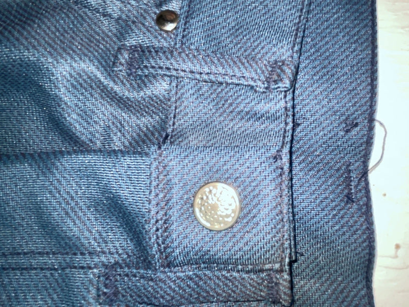 New Vintage Blue Polyester Pants #2624 3A-10
