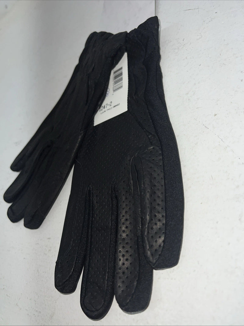 New Millers Black Leather Good Hands Riding Gloves #1247 Q-503