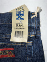 New Men’s Twenty X Relaxed Fit Denim Jeans. 38x32 I-18