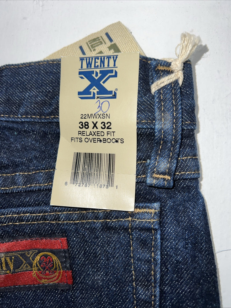 New Men’s Twenty X Relaxed Fit Denim Jeans. 38x32 I-18