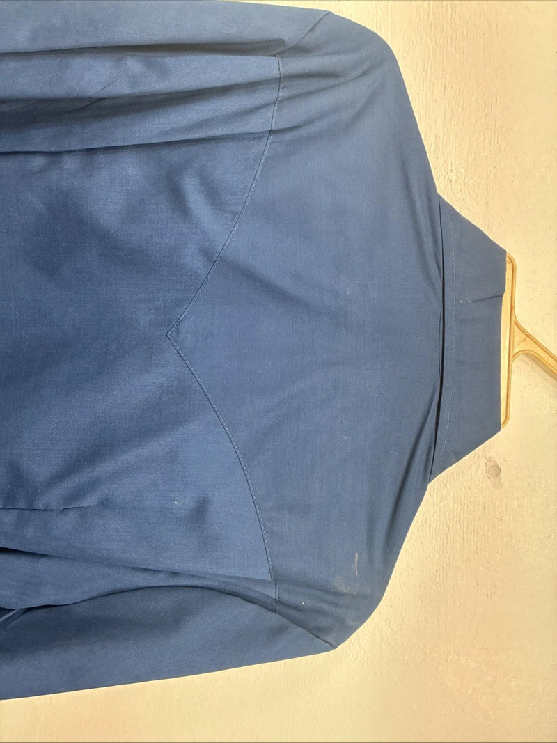 New Women’s Panhandle Slim Blue Long Sleeve Pearl Snap Size 35 KK-98