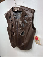 New Women’s 1849 RanchWear Brown Designed Vest Size Large YY-30