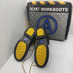 New Nlack Lace Up Work Boots Mans Size 8.5 Brand Work Boots  3-7