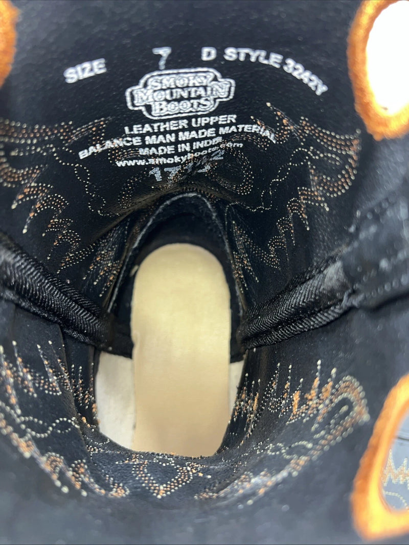 New Women’s Black Smoky Mountain Cowboy Boots. 3242 Y 7 M. 18-52