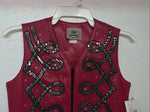 New Women’s Pink 1849 Authentic Ranchwear Western Show Vest XXS E-605