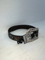 New Brown Genuine Leather Nocona Western S Belt #N3412302 Z-116