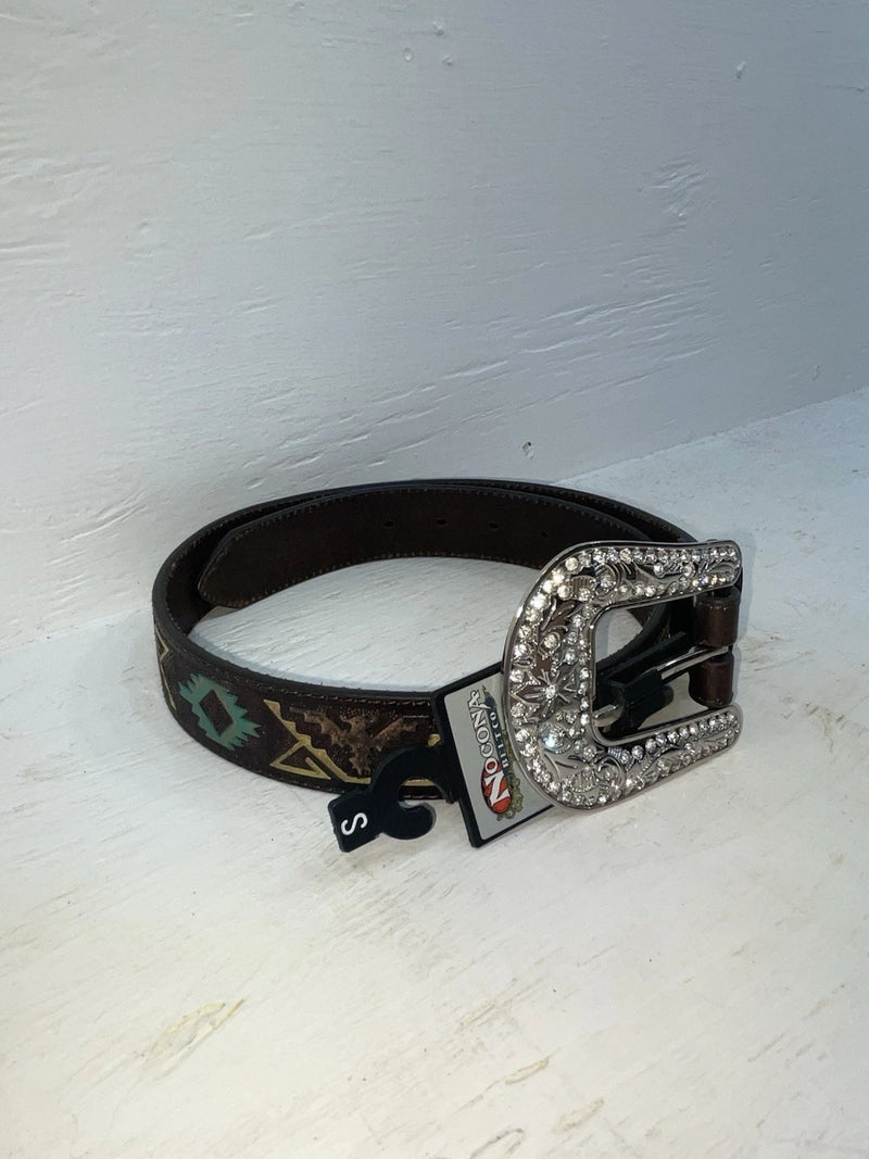 New Brown Genuine Leather Nocona Western S Belt #N3412302 Z-116