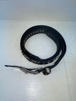 New Cow Print Genuien Leather Nocona Black Stud 42” Belt #N2440501 NN-123