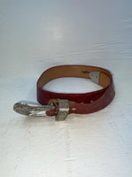 New Red Genuine Leather Wrangler Tooled 28” Belt #6820 JJ-142 