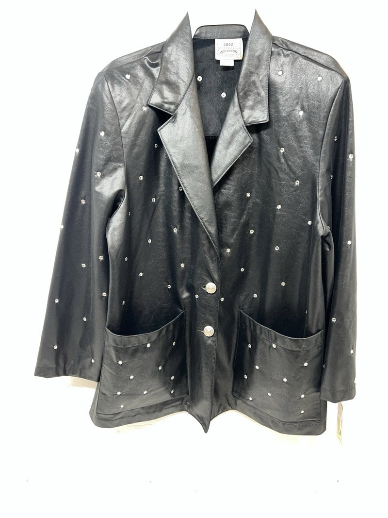 New Women’s Black 1849 Authentic Ranchwear Western Show Jacket XS UU-60