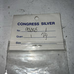 New Womens Congress Leather Silver Sterling Hair Clip. 93305 A-124