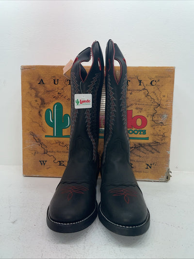 New Men’s Black Laredo Cowboy Boots. 62010 10 E W. 6-85
