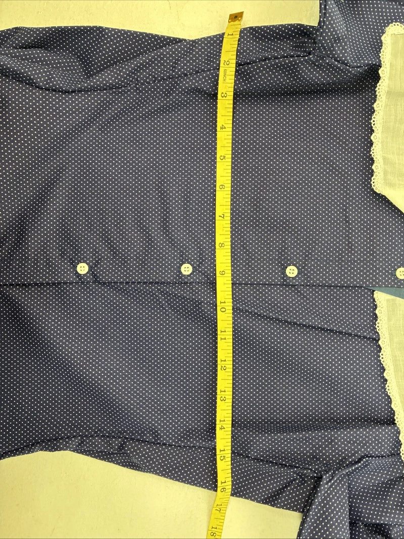 New Women’s Panhandle Slim Blue Design Long Sleeve Button Up Size 30 MM-90